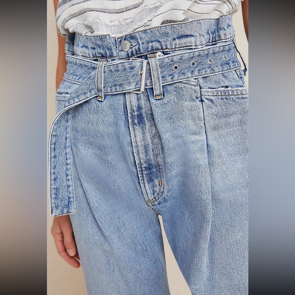 AGOLDE Reworked 90’S Ultra High Rise Belted Jean - Picture 3 of 10